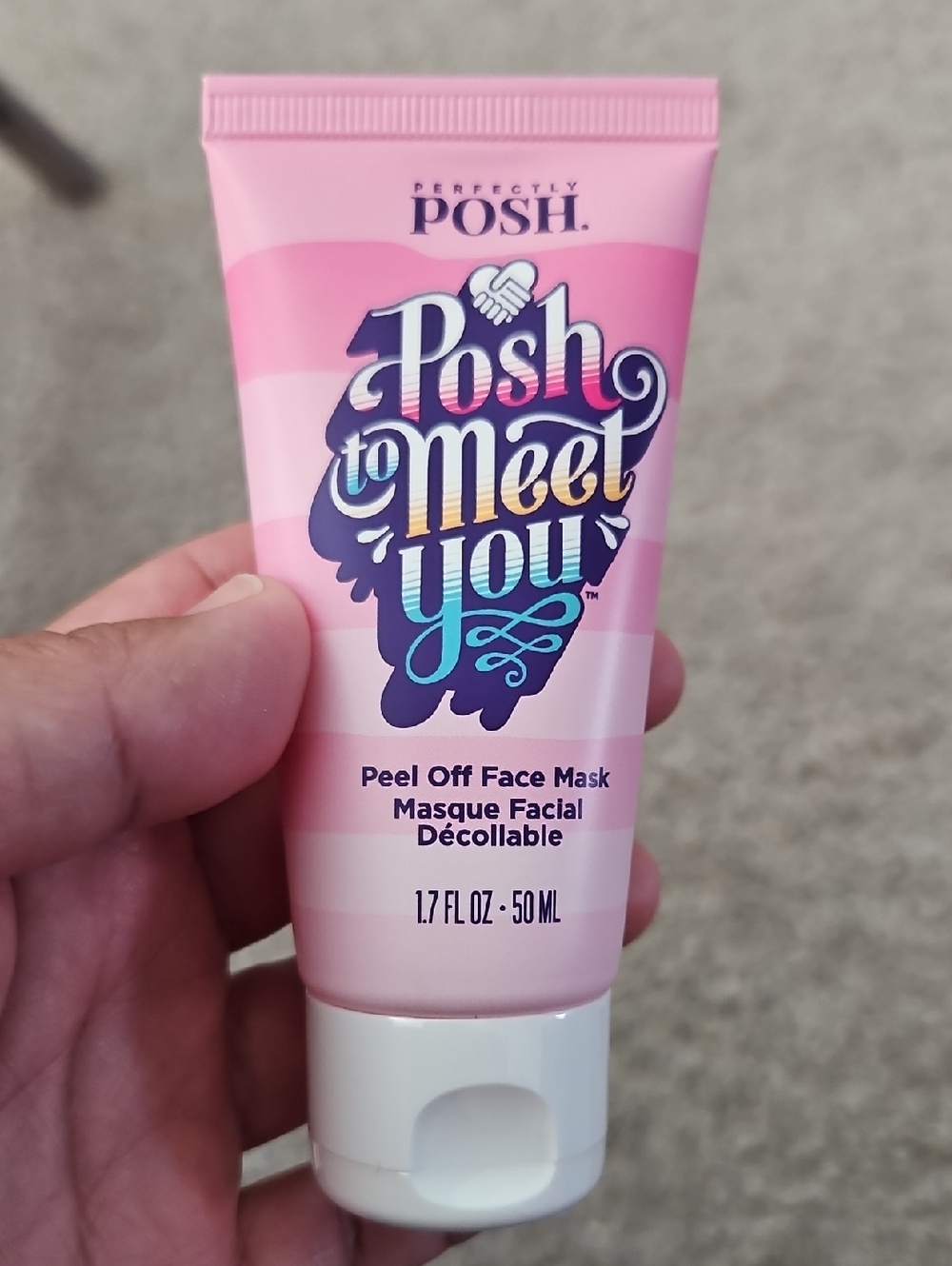 Perfectly Posh Pink Peel-Off Face Mask Tube